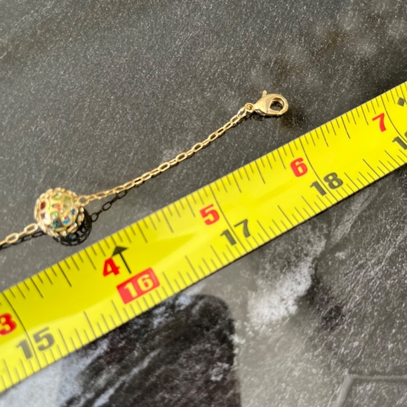 18K Brazilian Gold Plated Ball Necklace and Earring Set - Brand New - Picture 7 of 12